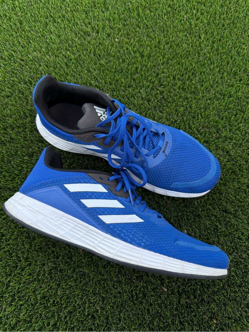 Adidas Blue Running Shoes with White Stripes Duramo SL